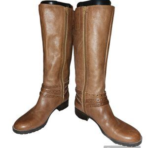 Womens Nine West Whatifo Leather Riding Boots